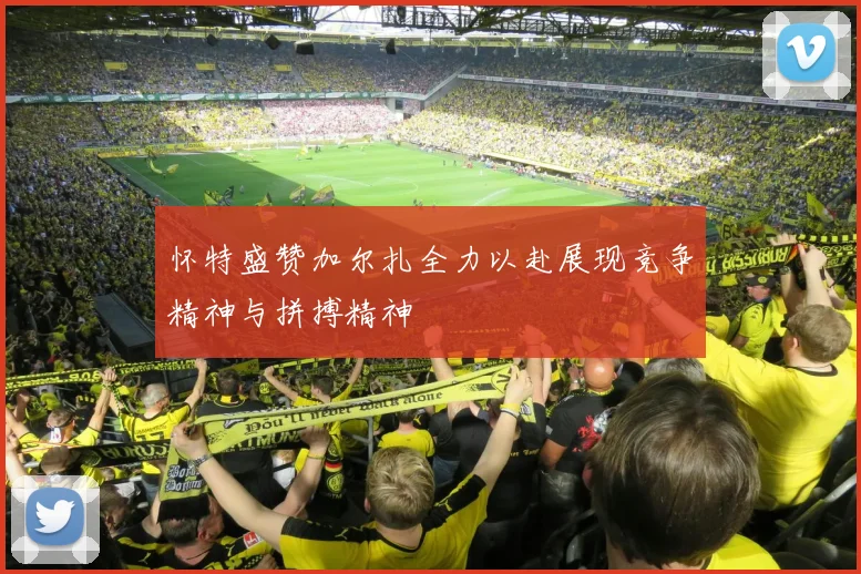 怀特盛赞加尔扎全力以赴展现竞争精神与拼搏精神